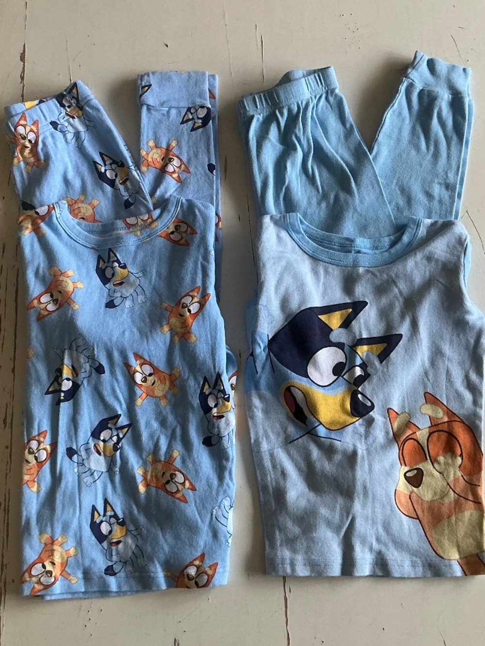 Bundle of 2 BLUEY Puppy Dog 100% Cotton PJ’s Sz 8